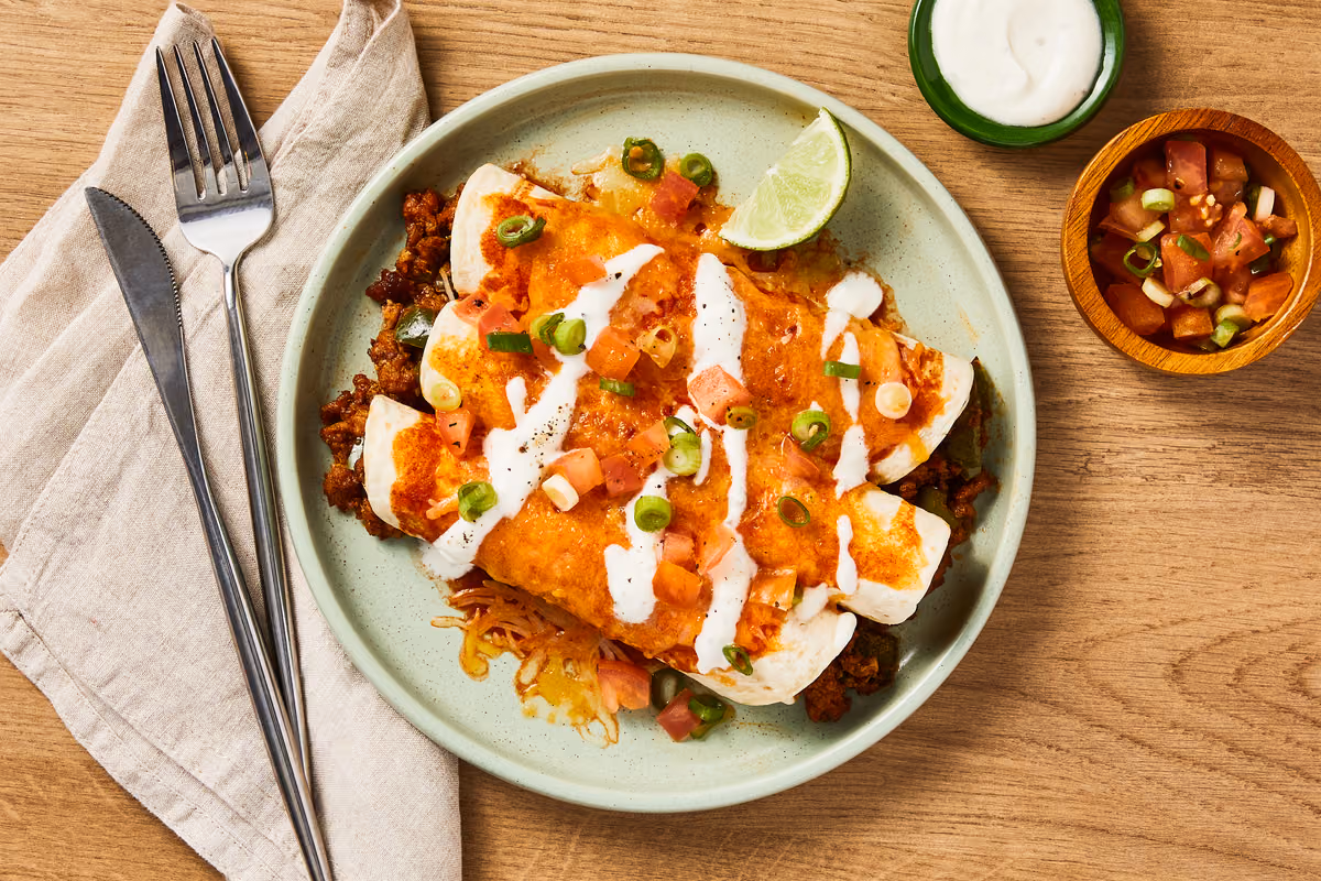 Chicken & Pepper Enchiladas