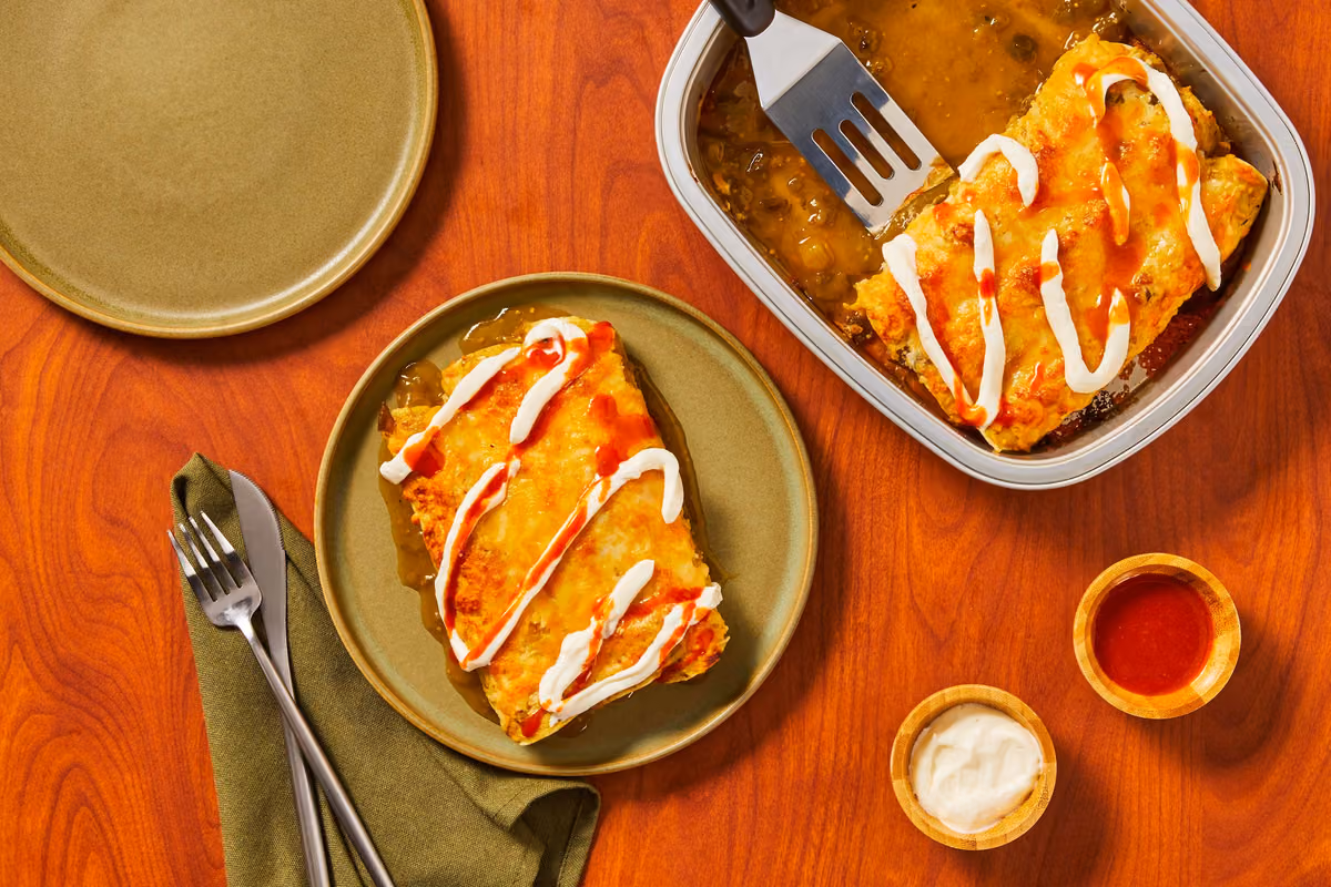 Prep & Bake Cheesy Chicken Enchiladas