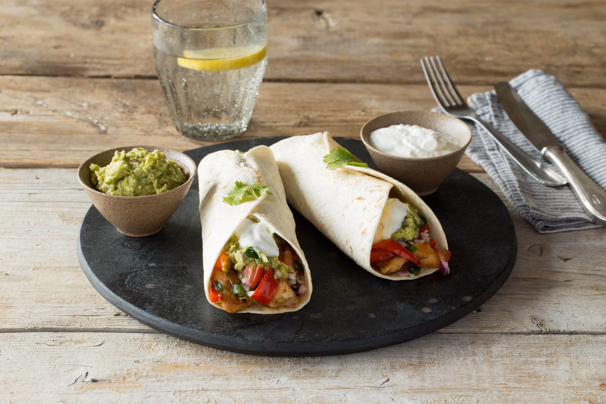 Chicken Fajitas: Homemade Guacamole and Pico De Gallo