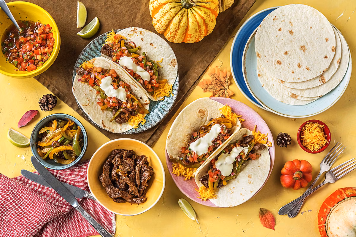 Spiced Steak Fajitas