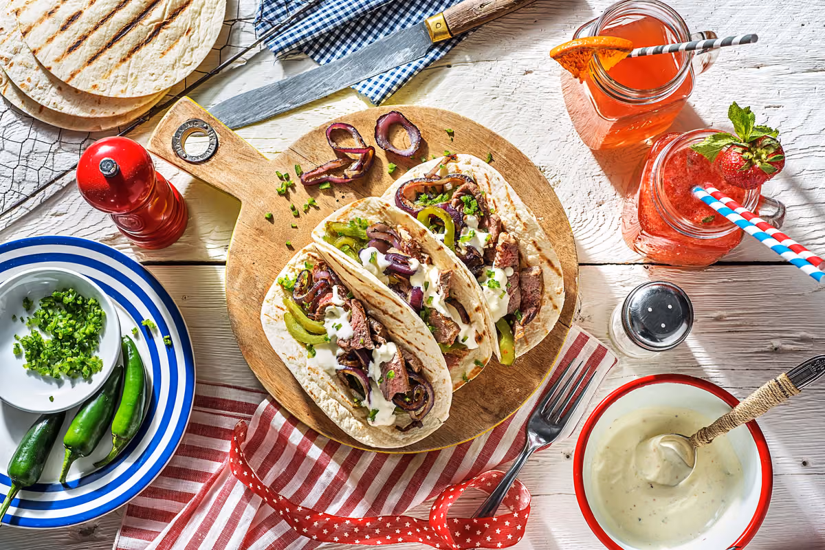 Steak Fajitas on the Grill