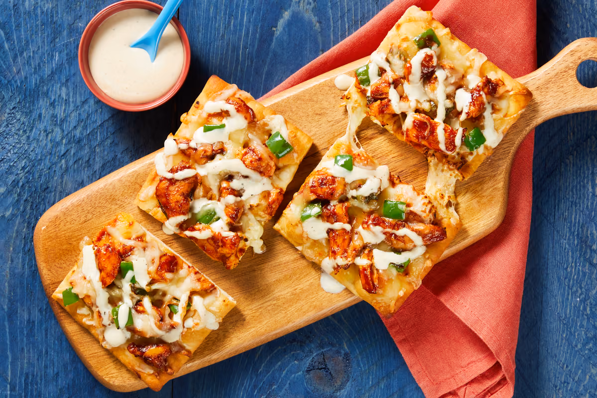 BBQ Ranch Chicken Flatbreads