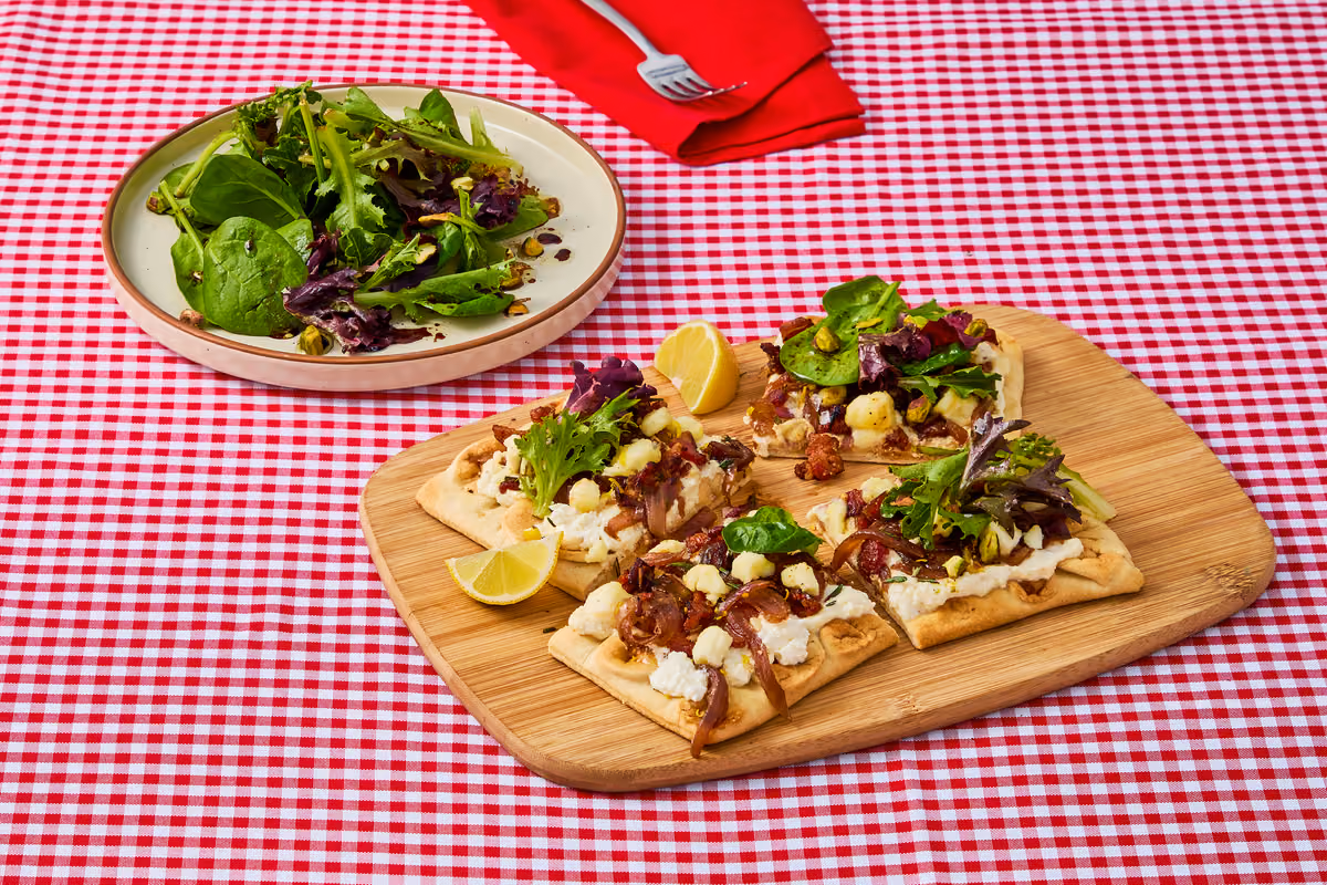Caramelized Bacon & Date Flatbreads