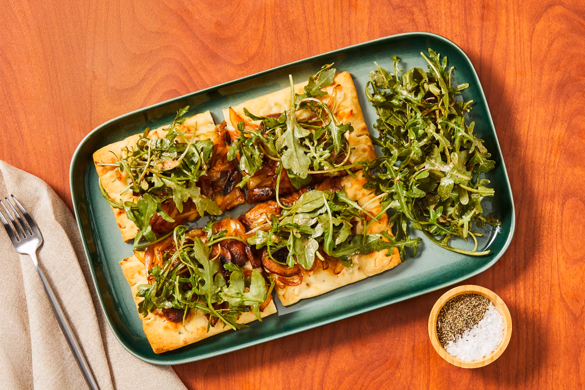 Caramelized Onion & Mushroom Flatbreads