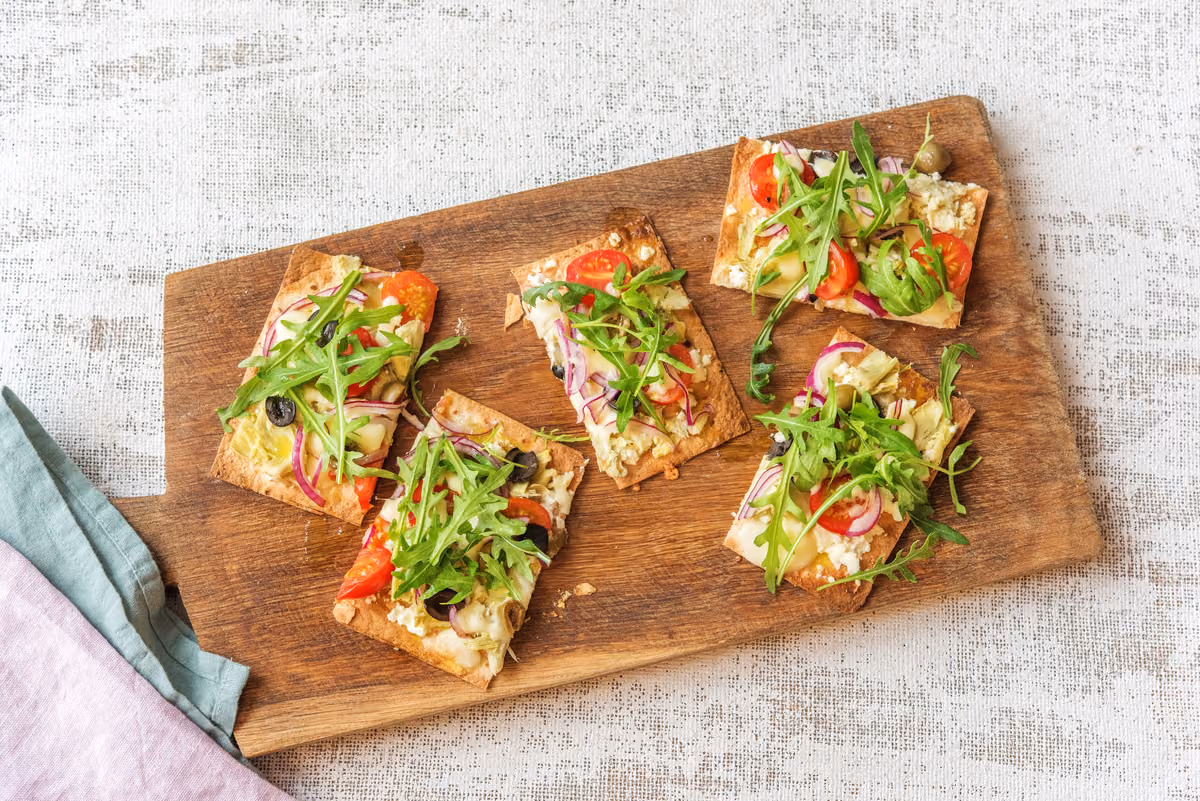 Greek Salad Flatbreads