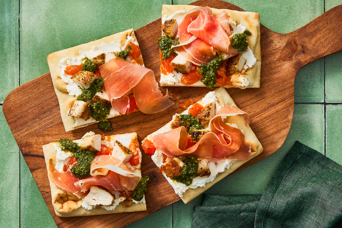 Italian Chicken & Ricotta Flatbreads