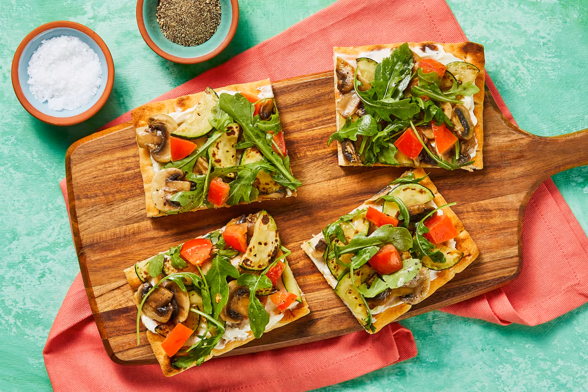 Mushroom & Creamy Vidalia Onion Flatbreads