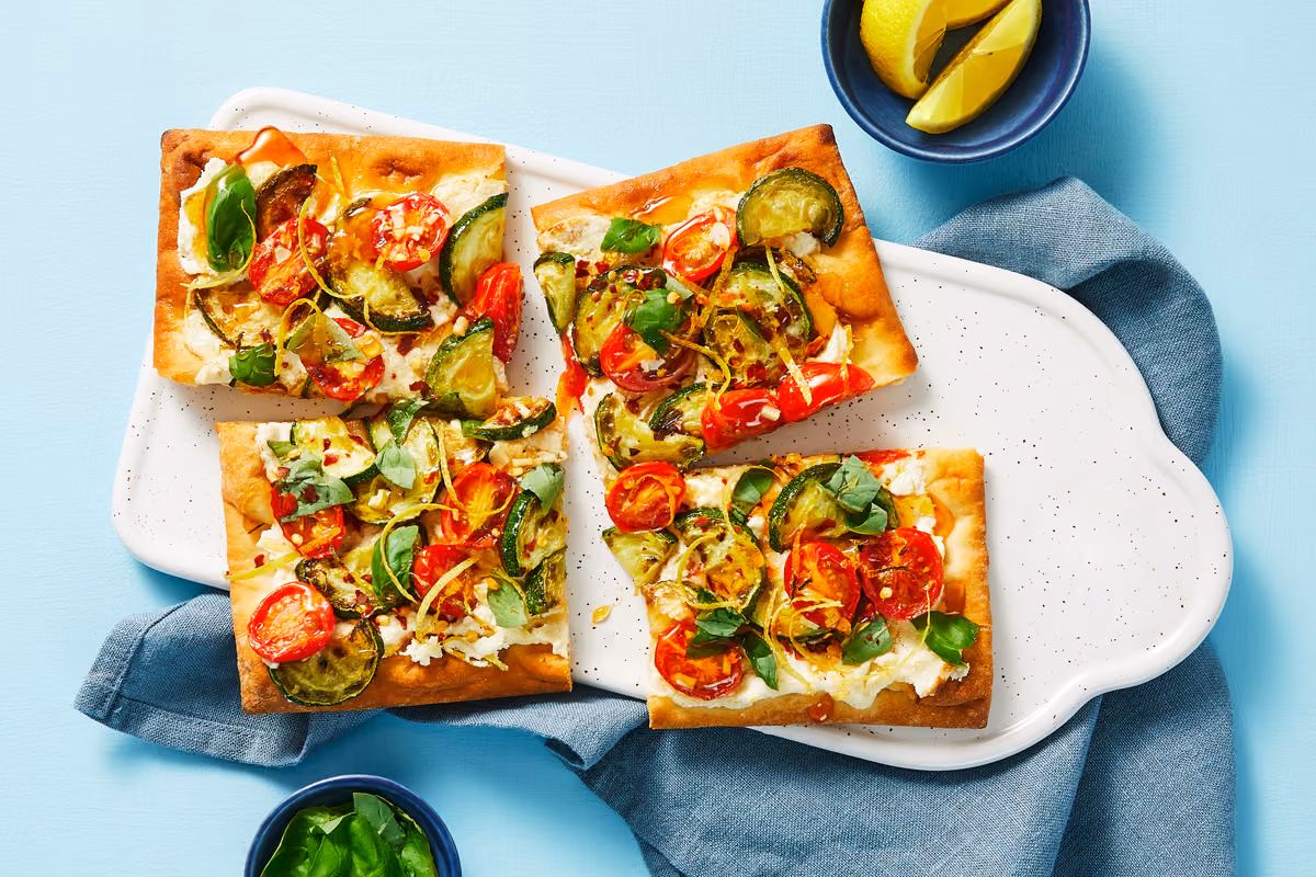 Zucchini & Tomato Flatbreads