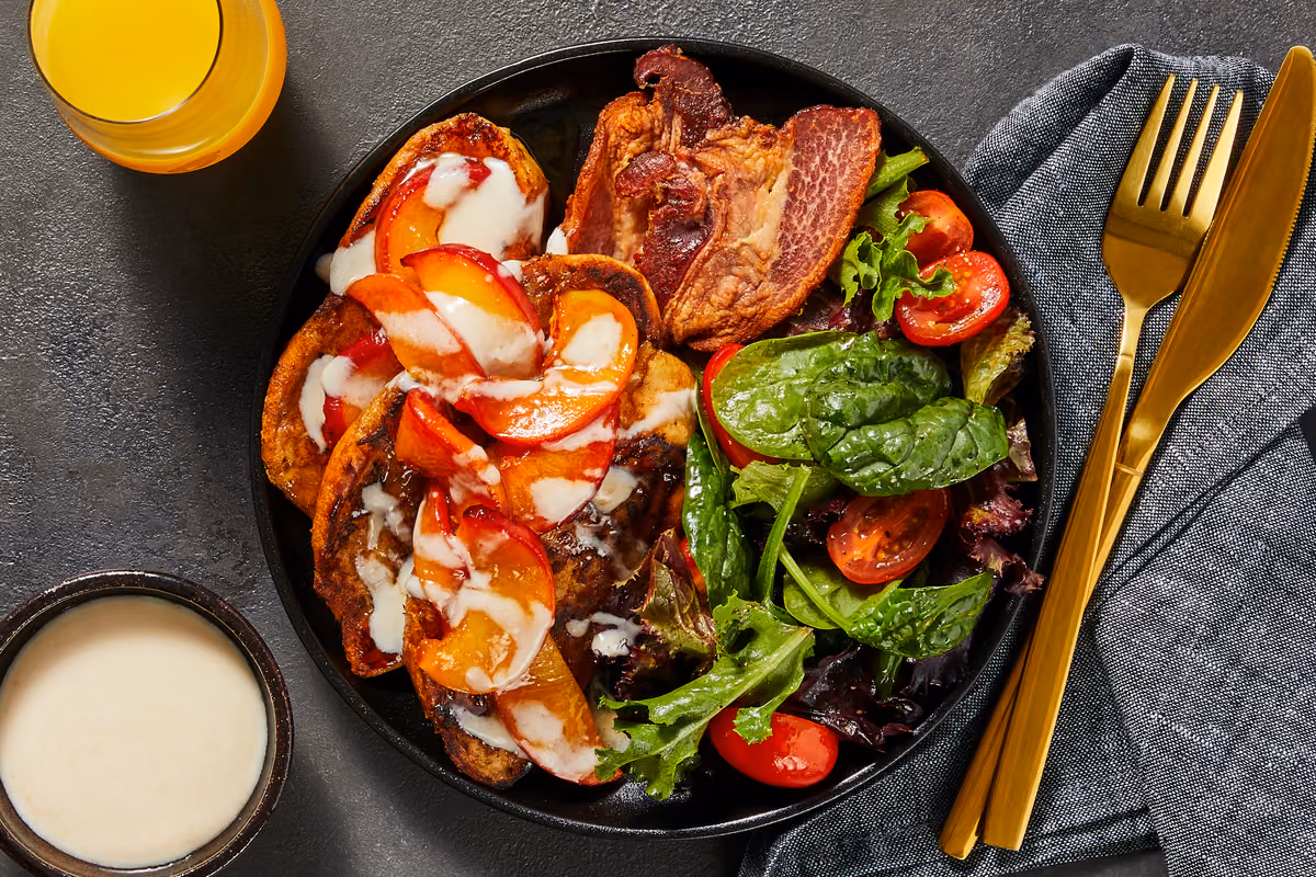 Peaches & Cream French Toast