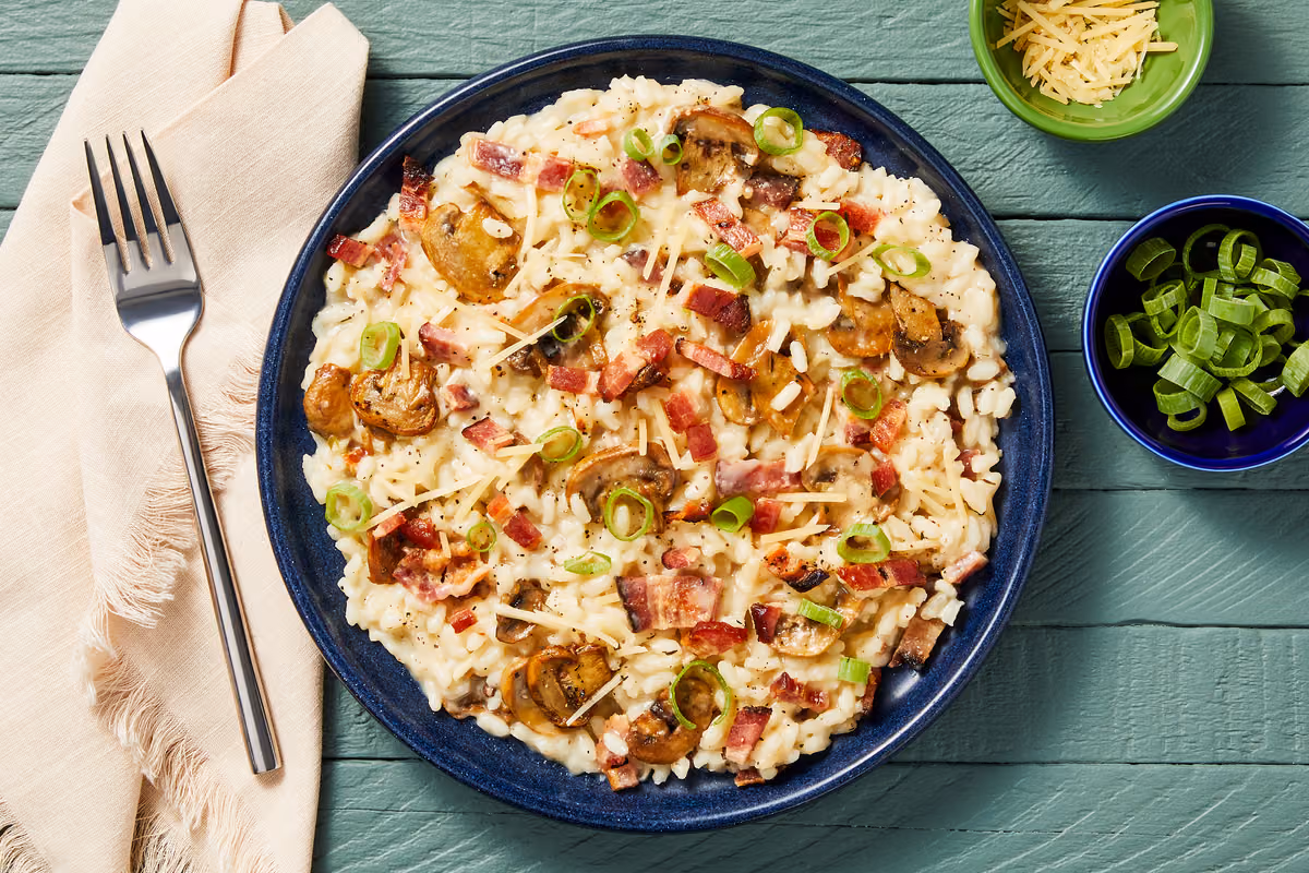 Bacon & Mushroom Risotto