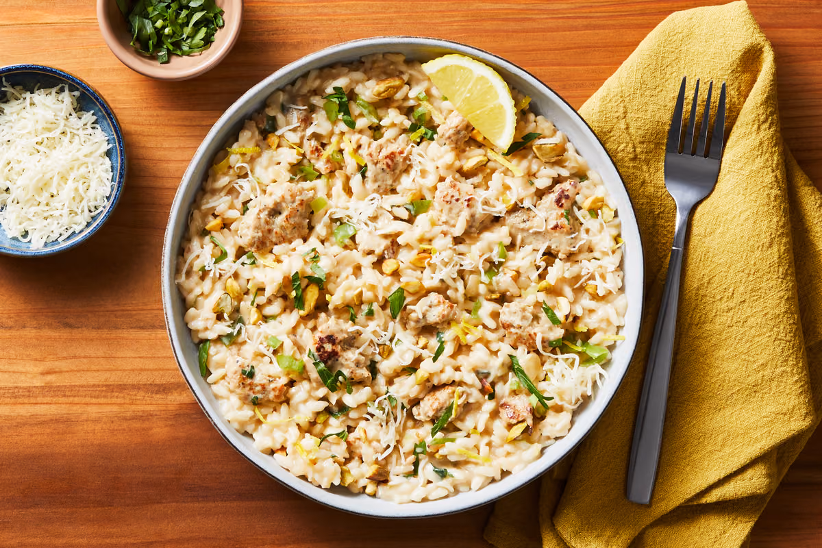 Sausage and Lemony Herb Risotto