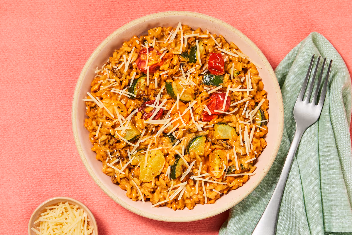 Zucchini & Sun-Dried Tomato Risotto