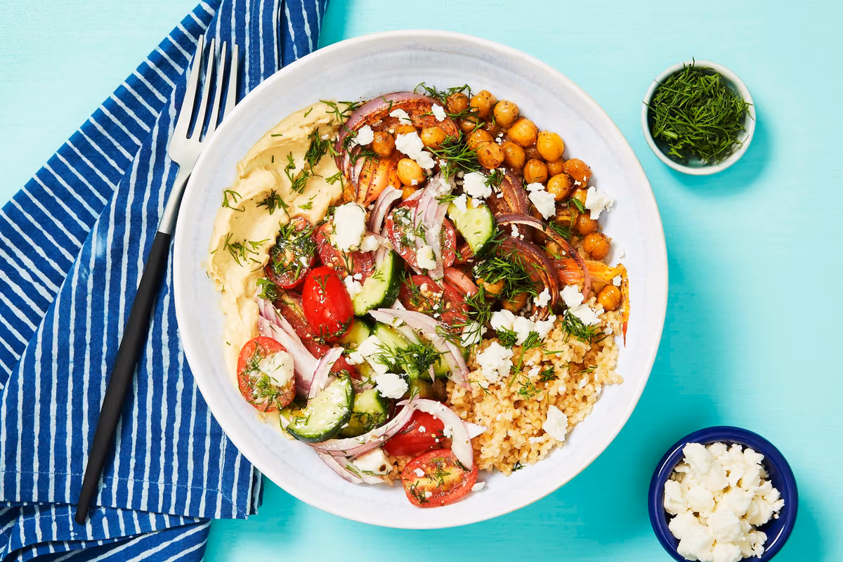 Greek Goddess Bulgur Bowls