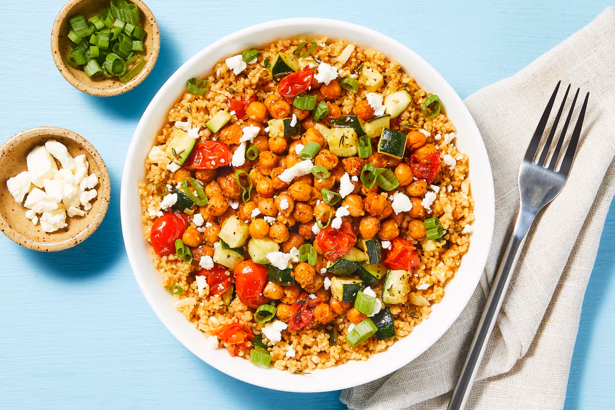 Mediterranean Salmon Bulgur