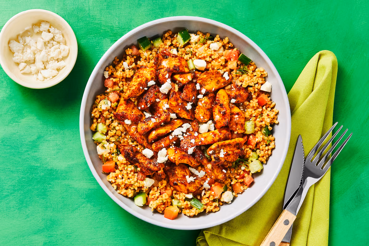 Spicy Harissa Chicken Bowls