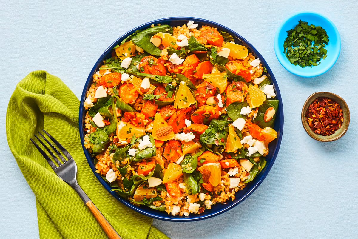 Tunisian Carrot Bulgur Bowls