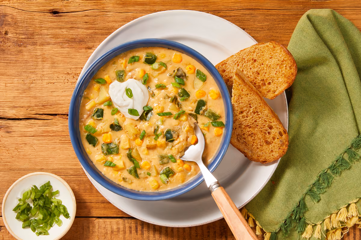 Bacon & Poblano Corn Chowder