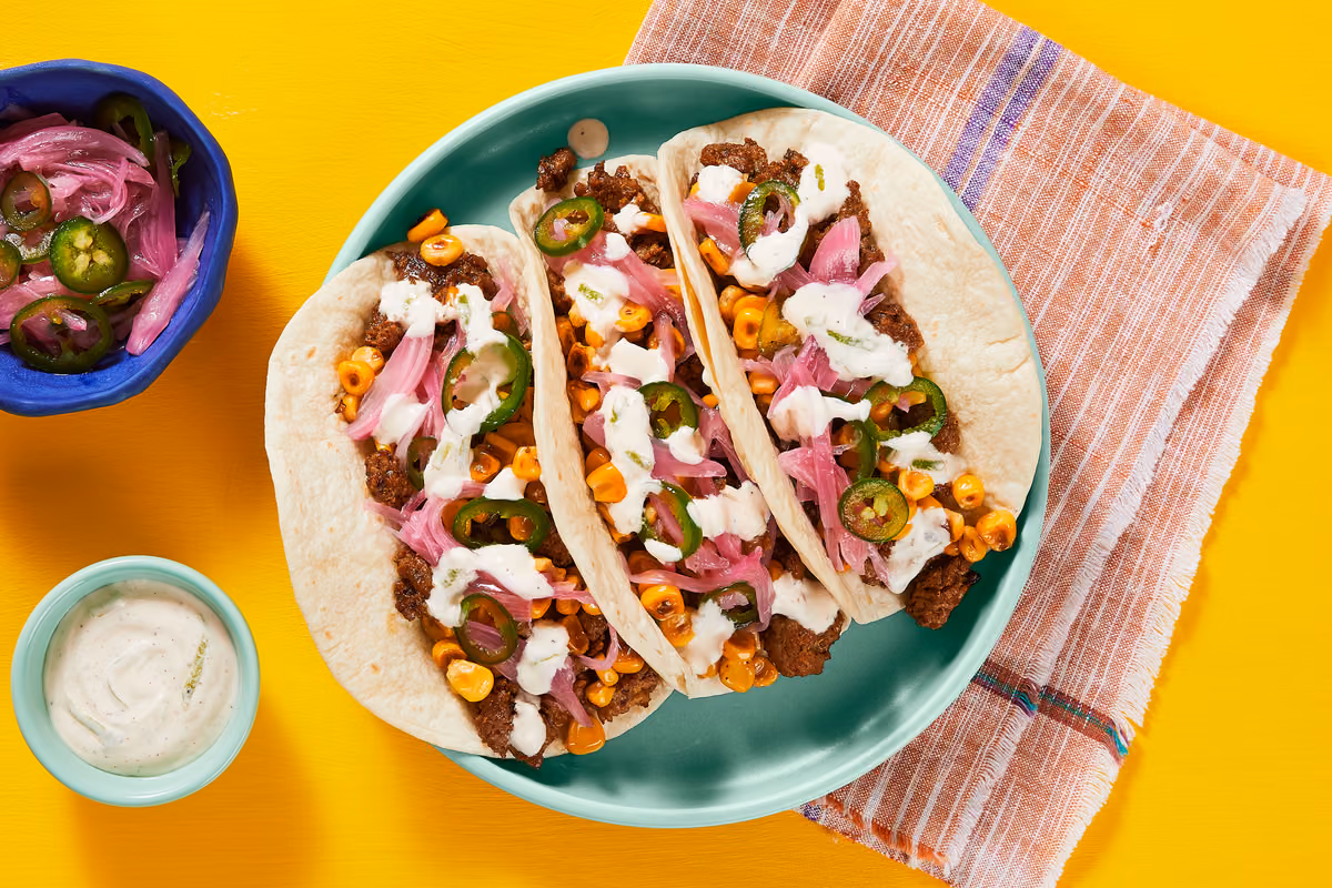 Mexican Pork & Street Corn Tacos