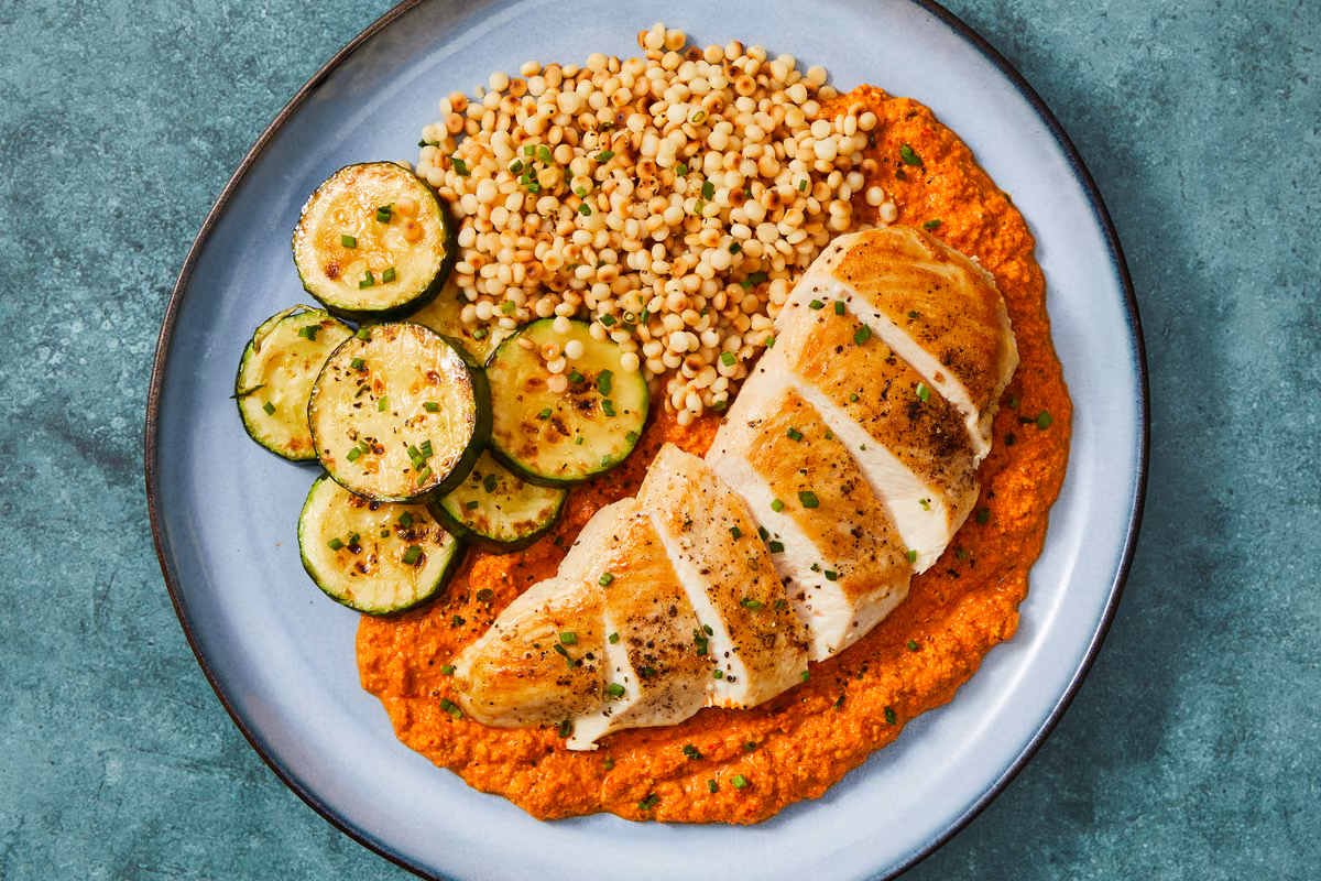 Chicken with Smoky Romesco Sauce