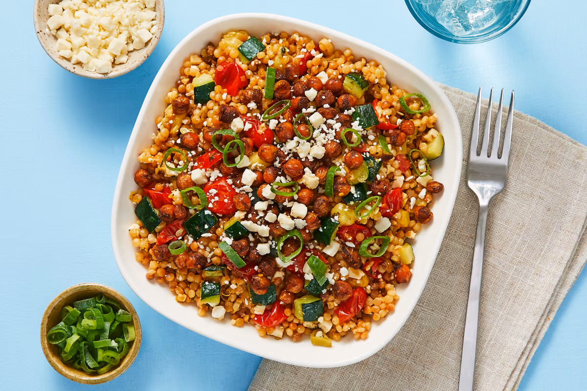 Chickpea-Powered Mediterranean Couscous
