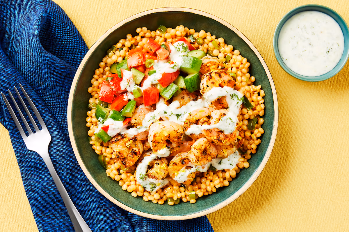 Lemony Shrimp & Couscous Bowls