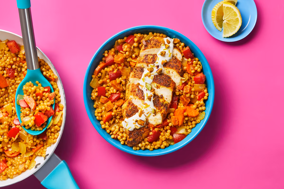 One-Pan Moroccan Chicken & Couscous