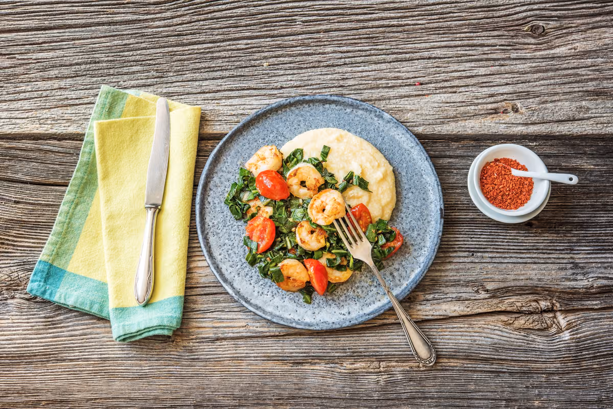 Shrimp and Cheddar Grits