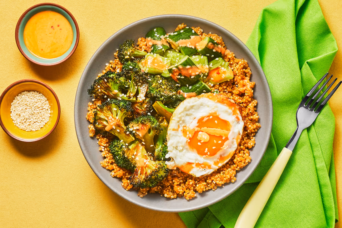Sweet Thai Roasted Broccoli Bowls