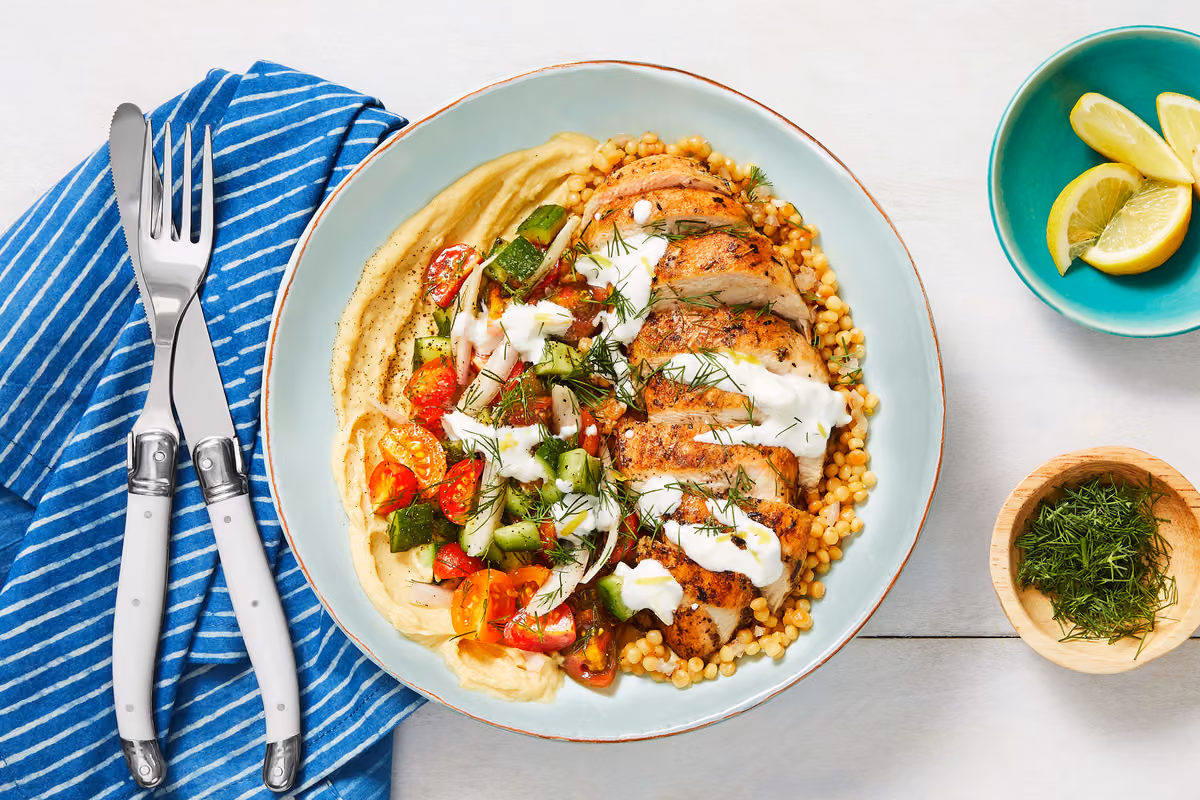 Chicken Gyro Couscous Bowls
