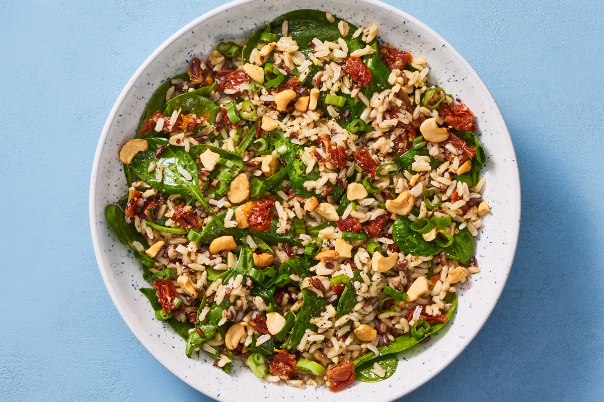 Spinach & Sun-Dried Tomato Grain Bowls