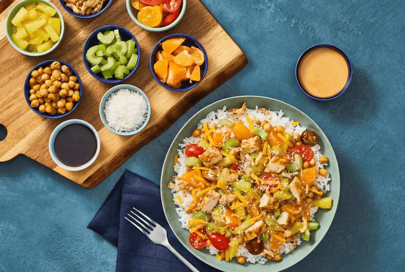 Hawaiian Chicken Haystack Bar