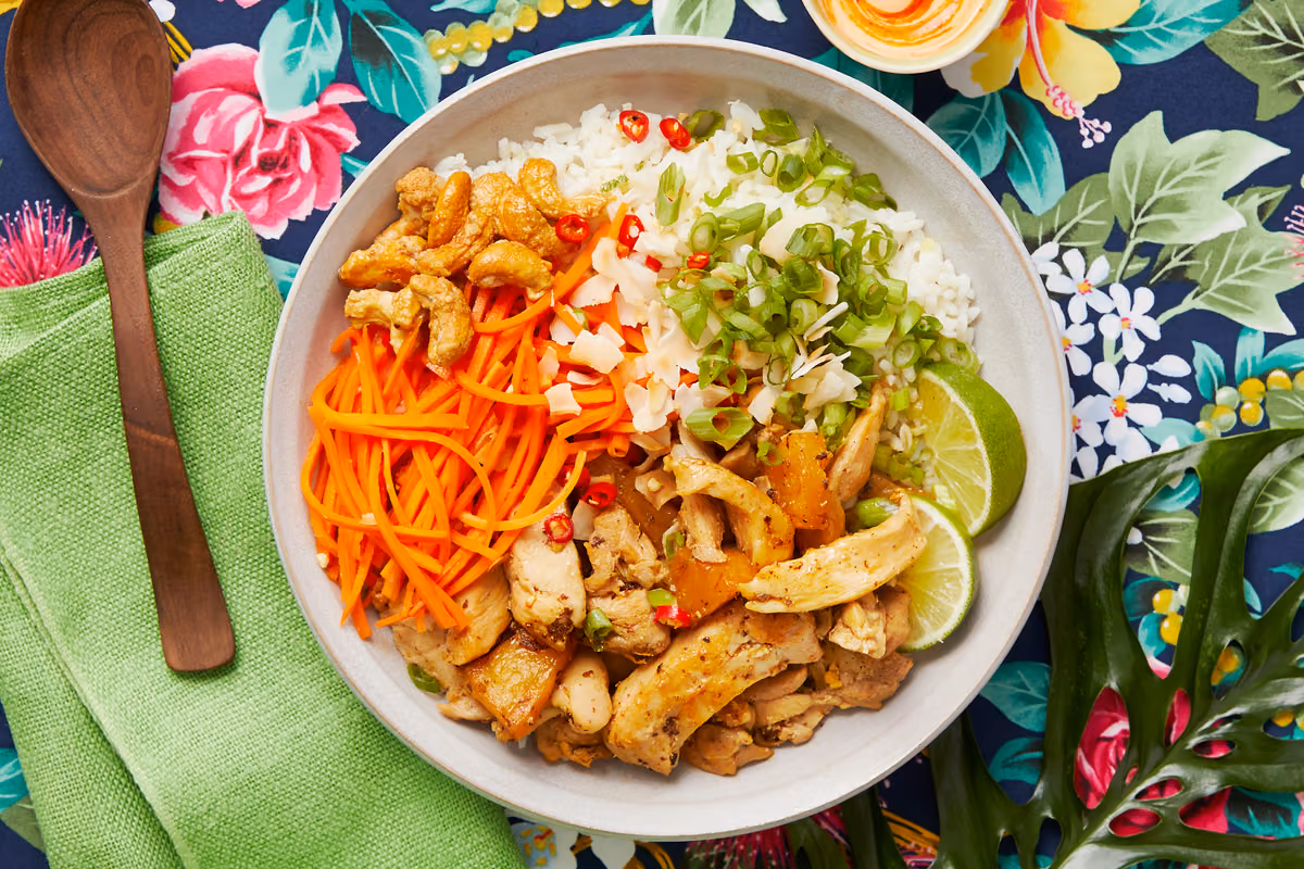 Hawaiian Chicken Poke Bowls