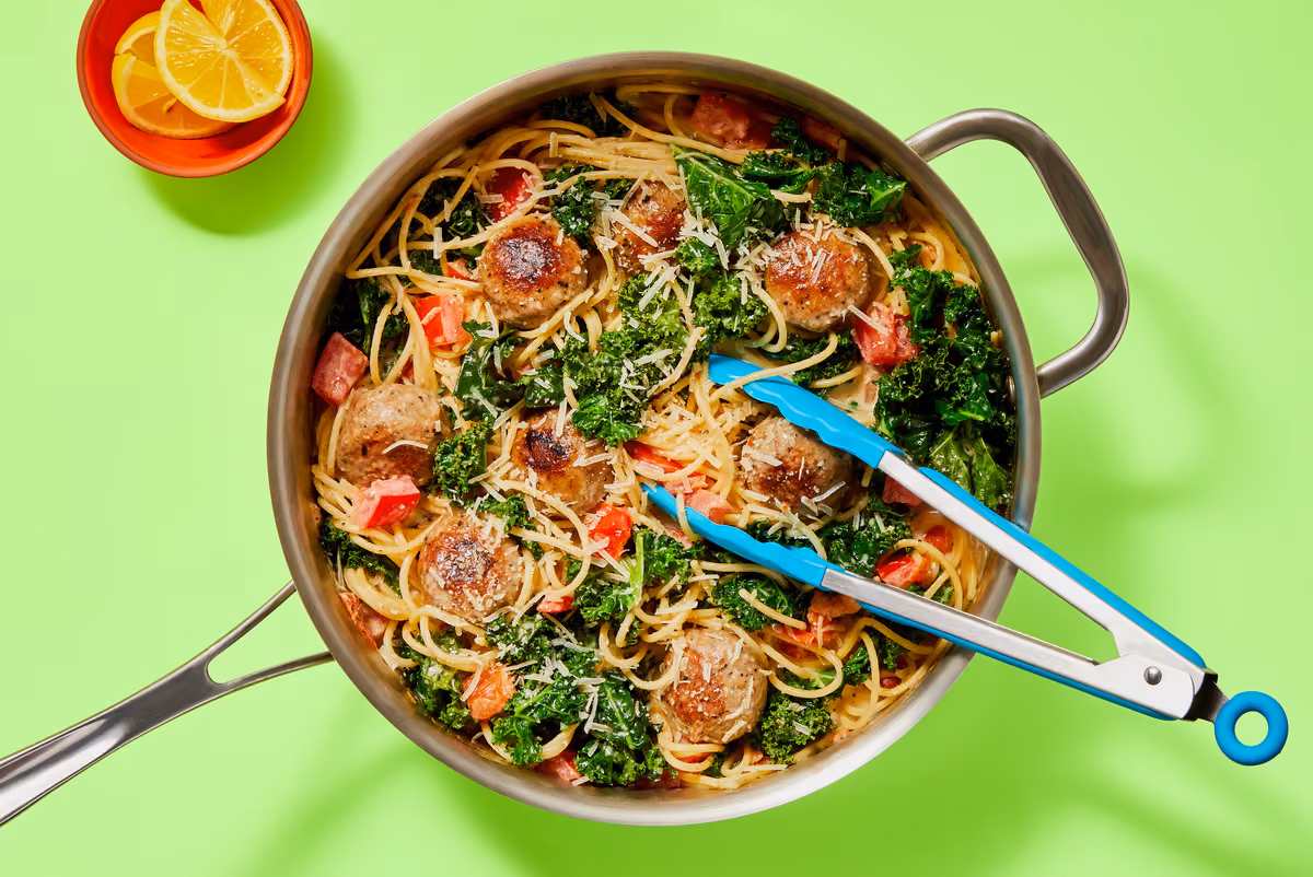 Spaghetti and Turkey Meatballs