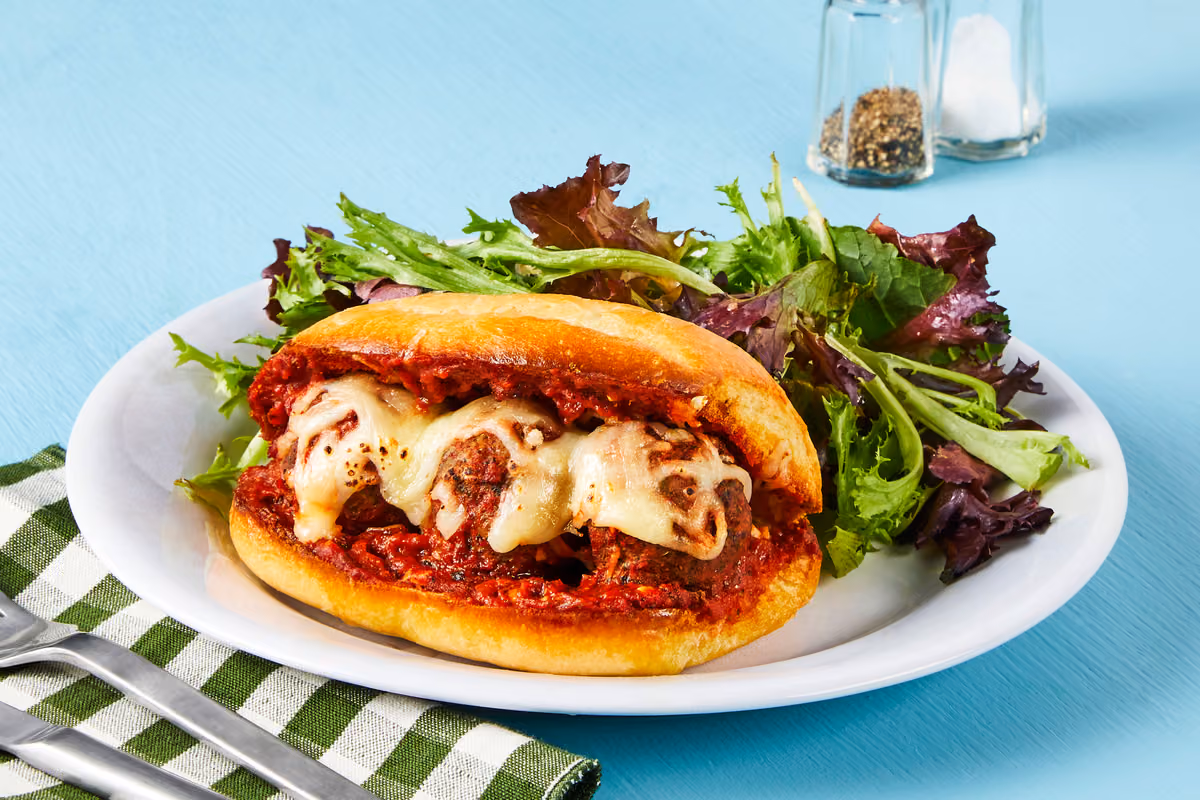 Turkey Meatball Parm Subs