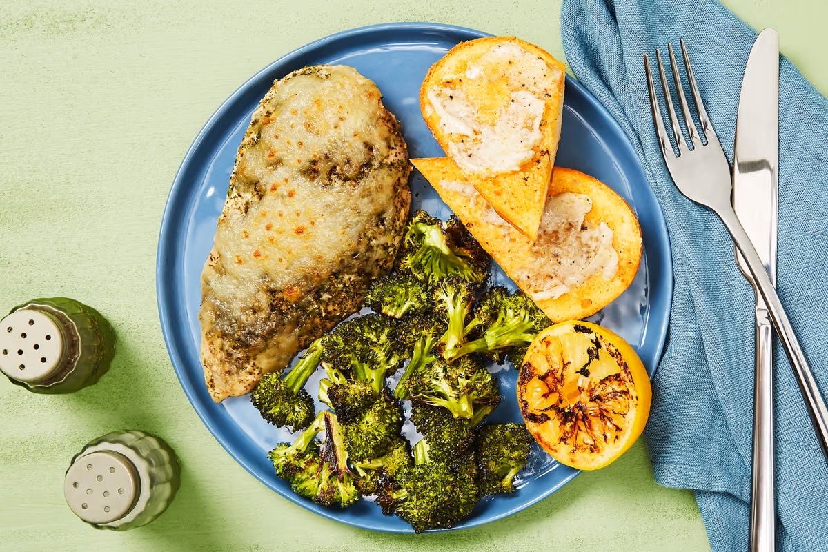 Sheet Pan Cheesy Italian Chicken
