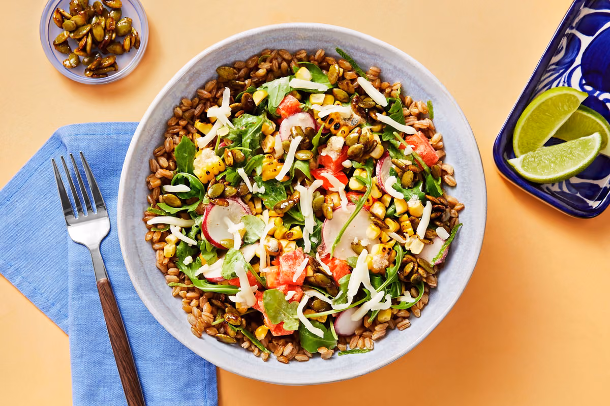 Charred Corn Elote Bowls