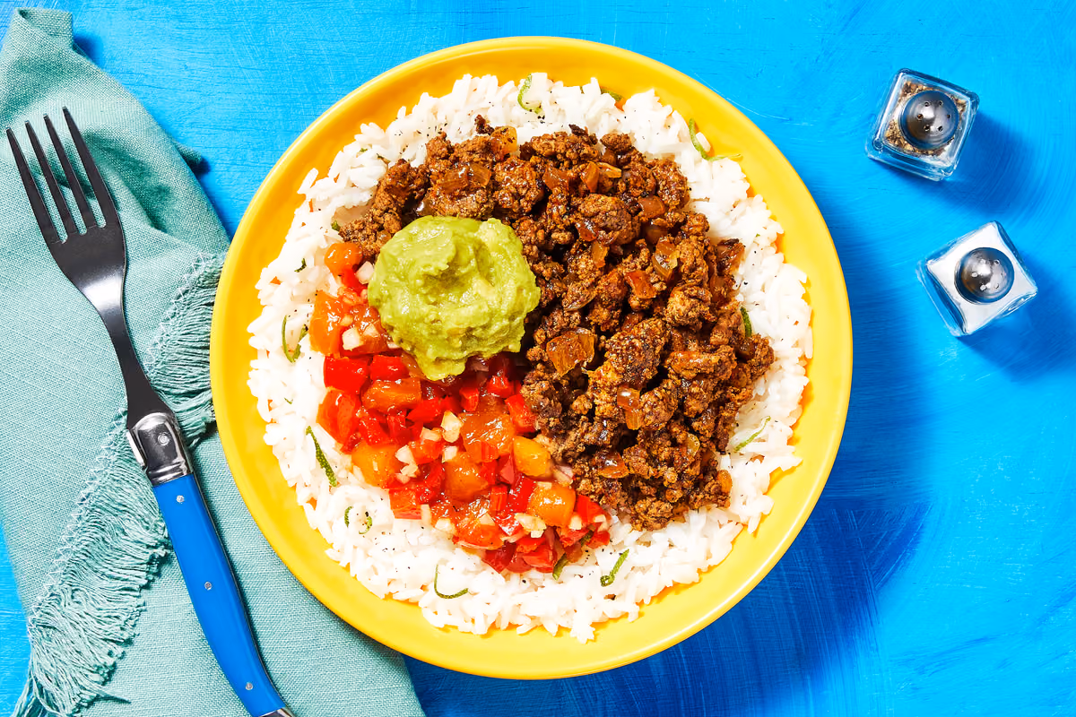 Spiced Shrimp Burrito Bowls