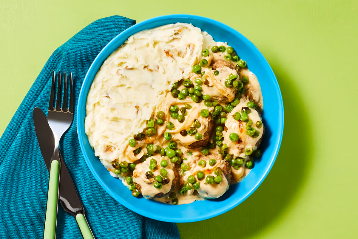 Organic Beef Meatballs & Onion Gravy