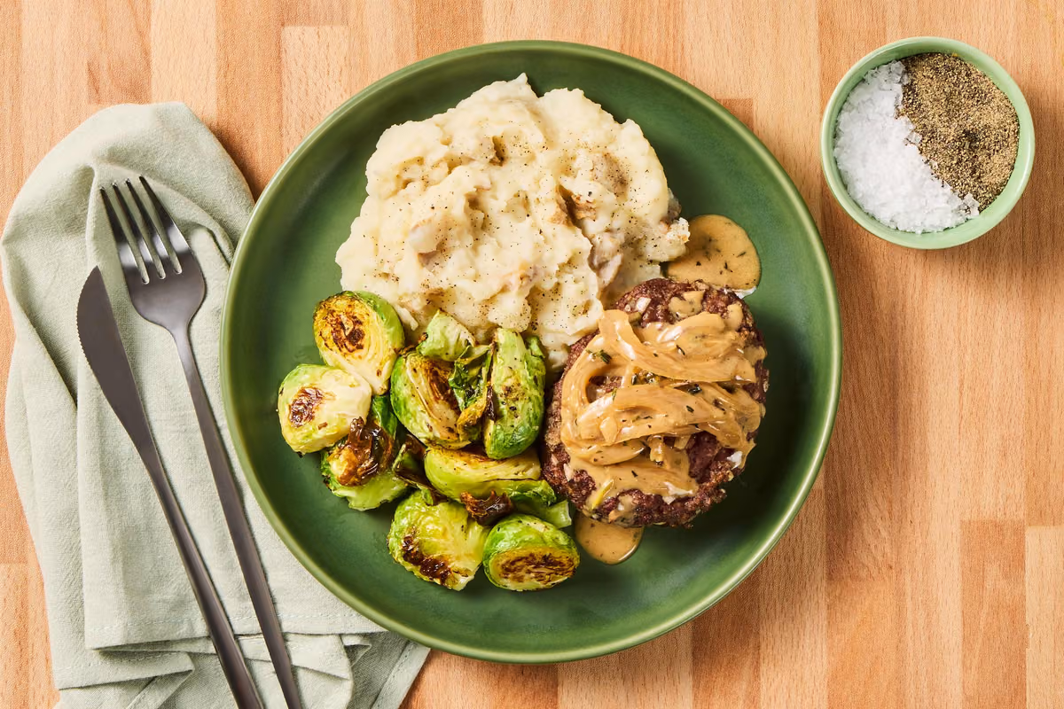 Meatloaves with Creamy Thyme Sauce