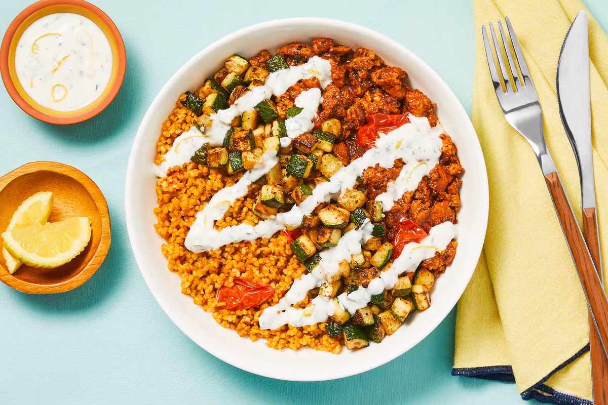 Middle Eastern Spiced Turkey Bowls
