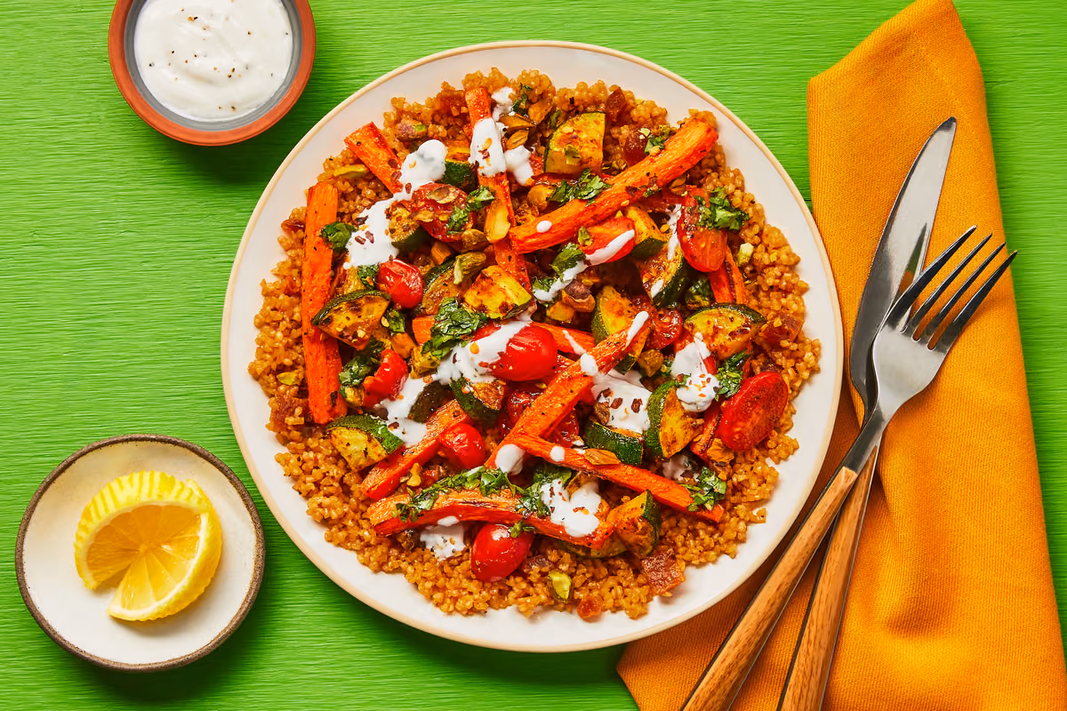 Spicy Tunisian Bulgur Bowls