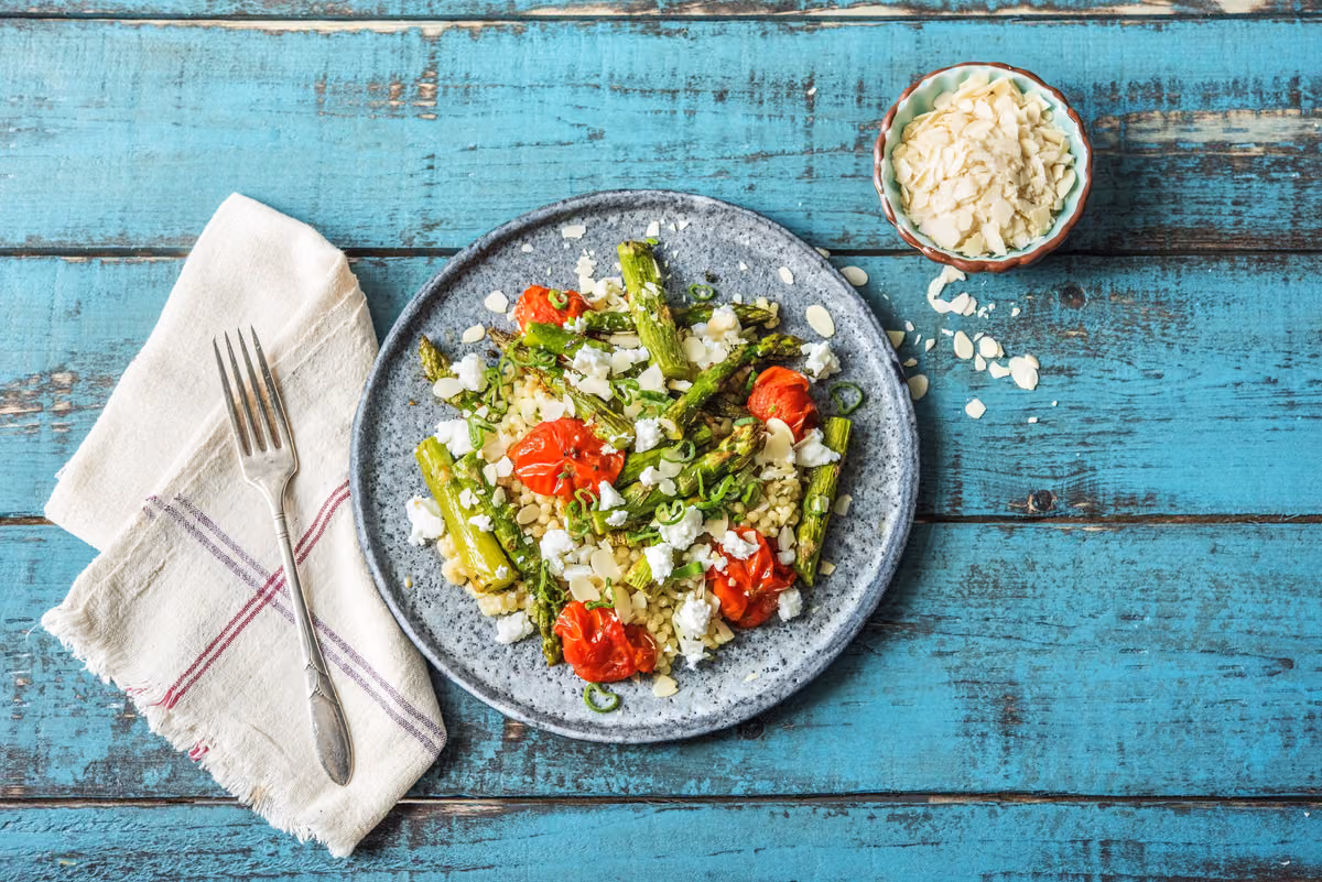 Mediterranean Tomato and Asparagus Bake