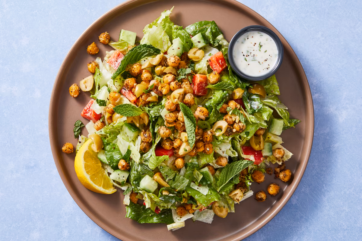 Za'atar Chickpea Salad with Fresh Mint