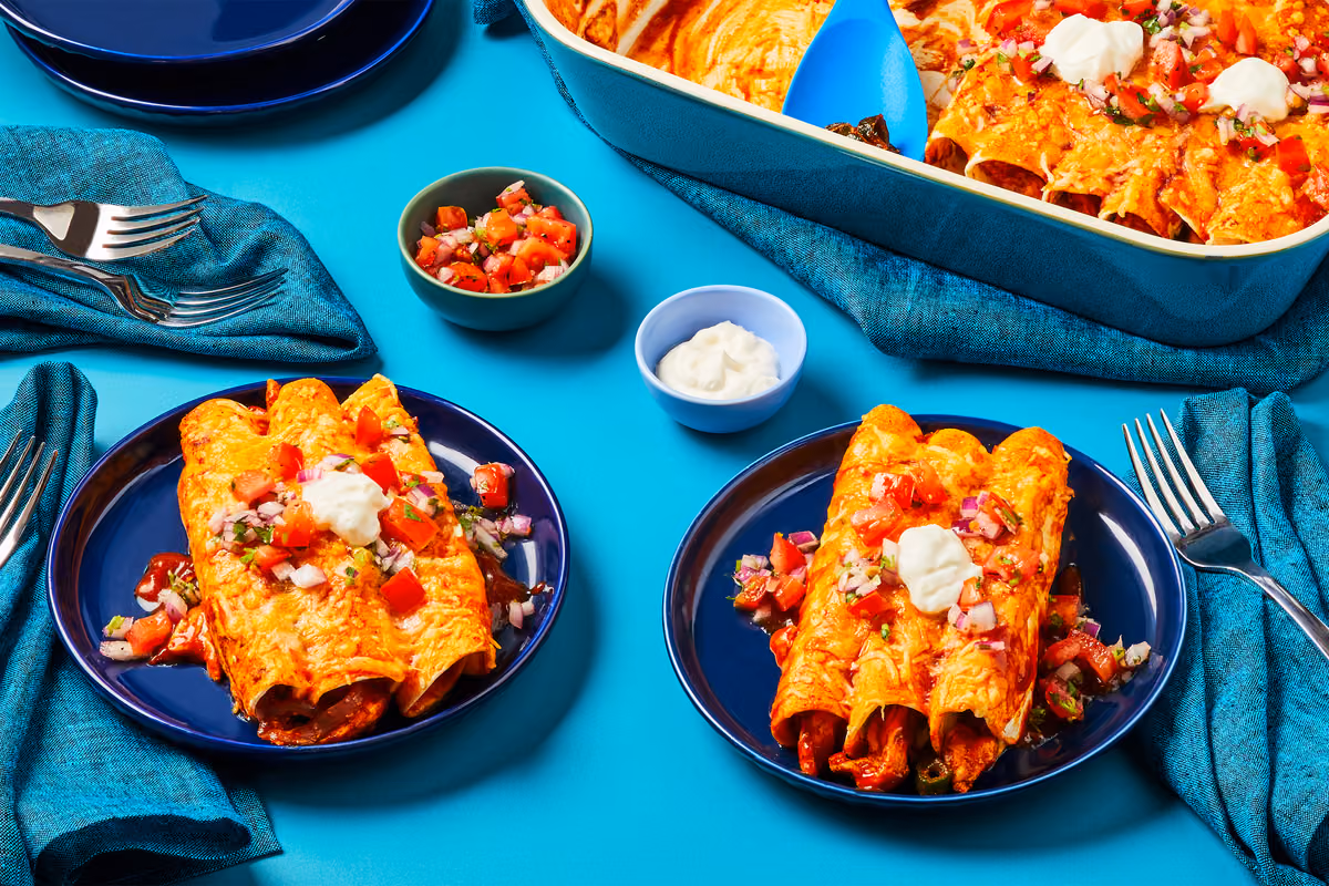 Kickin Chicken Enchilada Bake