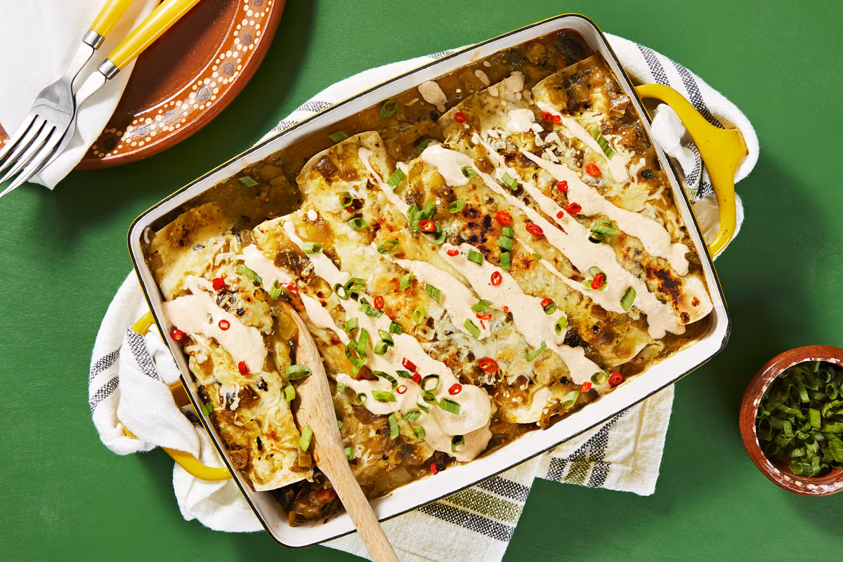 Salsa Verde Enchiladas