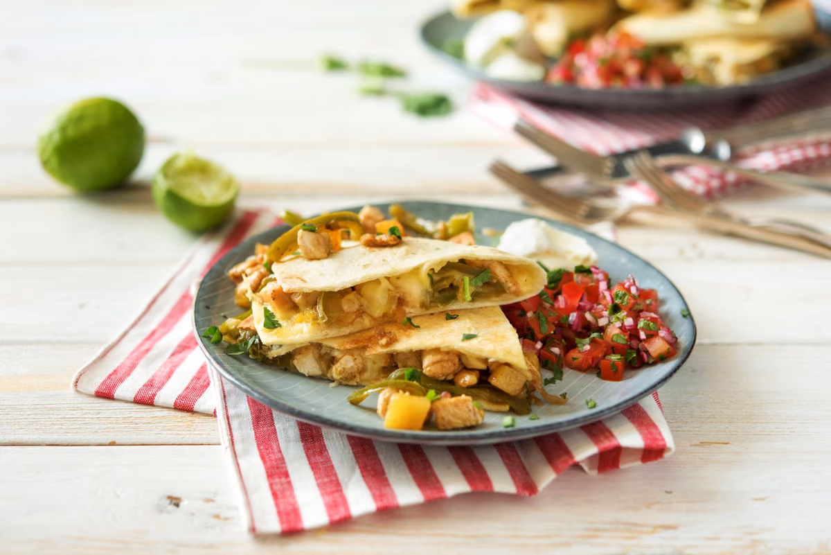 Chicken and Pineapple Quesadillas