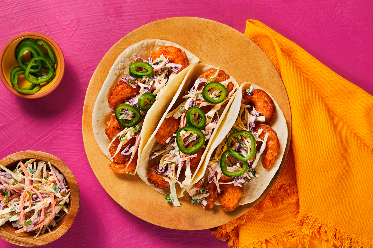 Blazin’ Baja Shrimp Tacos
