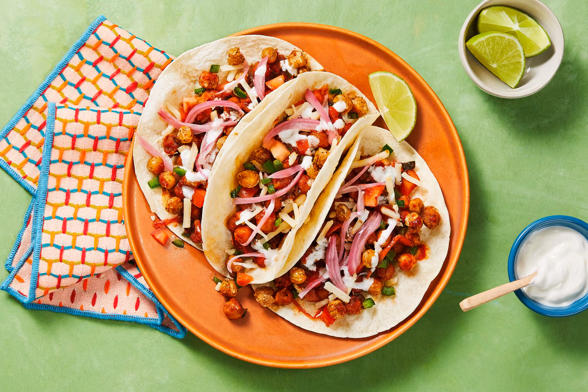 Chickpea Tinga Tacos