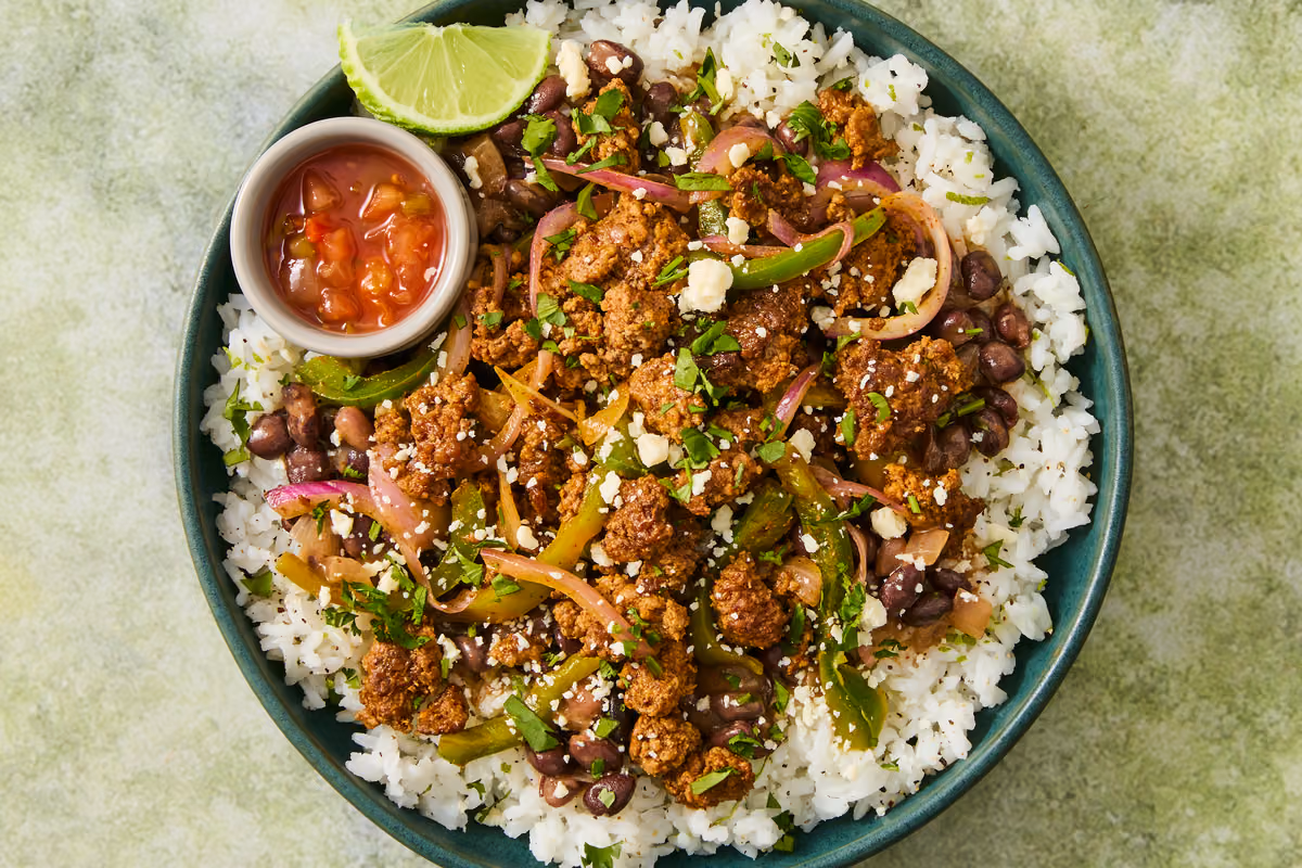 Mexican Shrimp & Black Bean Rice Bowls