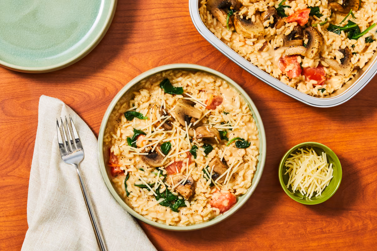 Mushroom-Spinach Risotto